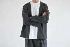 MNMM HAORI / GRAYノーカラー ジャケット