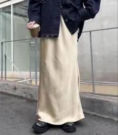 【チャオパニックティピー】サテンスカート　ベージュ