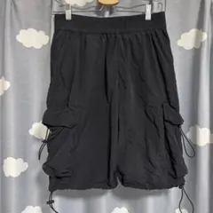 ZARA カーゴショーツ ハーフパンツ 黒 ブラック