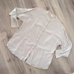 URBAN RESEARCH DOORS ベージュ長袖シャツ