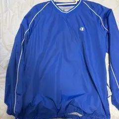 Champion ピステ・ウィンドブレーカー Lサイズ 青