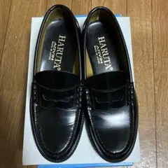 HARUTA ローファー　黒　ブラック　24.5㎝EEE 学生靴