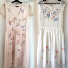 【Chesty】刺繍ワンピース2点セット