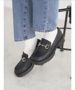 ORiental TRaffic 厚底ビットローファー 36