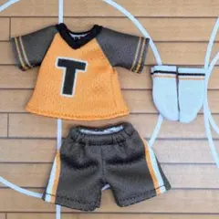 NDどーるサイズ／Tシャツ・パンツ・靴下・3点セット【オレンジ・T】