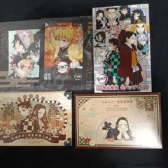 鬼滅の刃 缶バッジセット ポストカードセット キャラシール 映画特典 我妻善逸