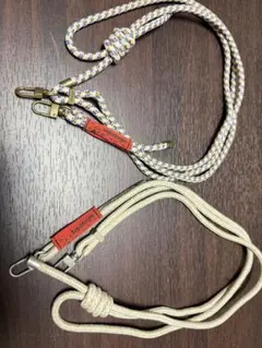 topologie スマホショルダーストラップ ベージュ青