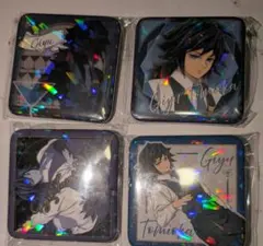 鬼滅の刃 モクテル くじ ロト グリッター 缶バッジ ABCD 冨岡義勇