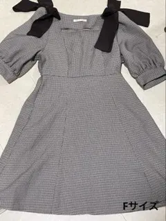 ✨ems excite ✨千鳥柄✨ワンピース✨Fサイズのサムネイル