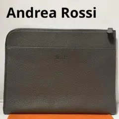 ✨未使用保管✨　Andrea Rossi クラッチバッグ　レザー　グレー