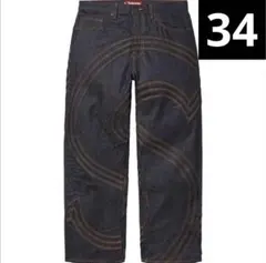 パンツ Supreme S Logo Rigid Baggy Jean Black 34 Supreme S Logo Rigid Baggy Jean 