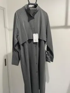 タグ付き　le souk ストライプシャツコートのサムネイル