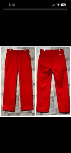 【送料無料！】ディッキーズ Dickies 874 W30 赤 レッド