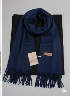大判マフラー ネイビー 防寒 セール