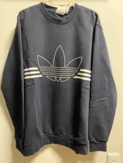 美品 adidas ネイビー トレーナー Mサイズ