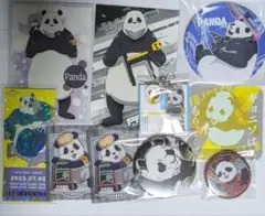 呪術廻戦 パンダ ポストカード 缶バッジ セット