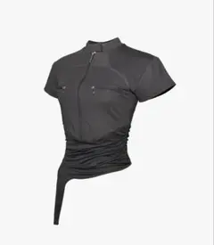 zip asymmetric tops theredthread - メルカリ