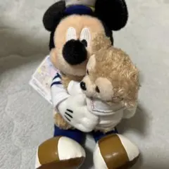 ミッキー　ダッフィー　ぬいぐるみバッジ