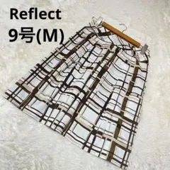 Reflect 総柄チェーンフレアスカート 9 （日本製） Reflect 総柄チェーンフレアスカート 9 （日本製） - メルカリ