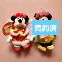 ミニー ぬいぐるみバッジ クリスマスファンタジー