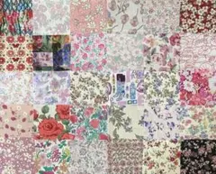 専用リバティタナローン　パッチワーク用　約6センチ角×30枚　6-2.4.6