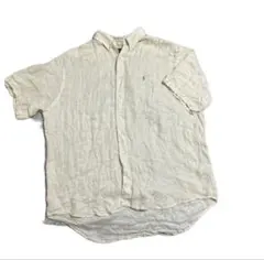 ラルフローレン　リネンシャツ　90〜00s