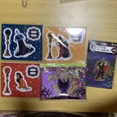 ✨️新品未開封✨️ディズニーヴィランズ ハッピーくじ 5種セット⑥アクリルスタンド他