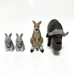 シャクレルプラネット ガチャガチャ フィギュア カンガルー うさぎ