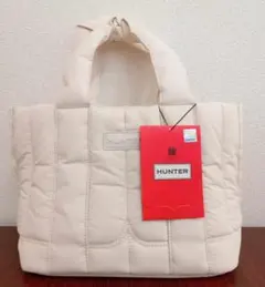 ハンター　イントレピッド パファー ミニトート バッグ　白