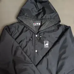 FILA フリース裏地付きナイロンジャケット Lサイズ ブラック
