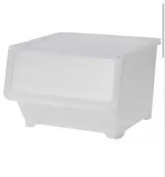 クリアプラスチック収納ボックスM サイズ　5個セット