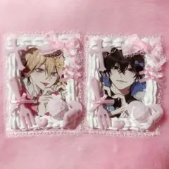 ホイップデコ トレカケース ピンク 量産型 地雷 十字架 ペア