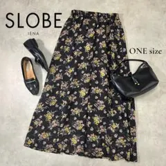 黒の花柄ロングスカート　スローブイエナ SLOBE IENA（花柄 ・ ロングスカート）のフリマアイテム一覧