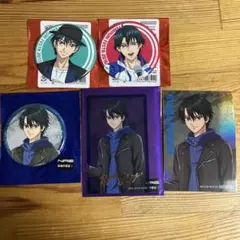 新テニスの王子様 ライダースジャケット 缶バッジ 特典 カード セット リョーマ