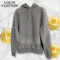 ルイヴィトン　メンズS　モノグラム　サークルカット　フーディ　スウェット　グレーのサムネイル