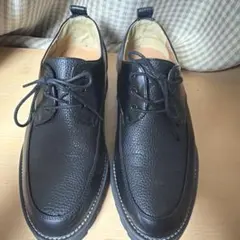 黒 レザー カジュアルシューズ　WYM