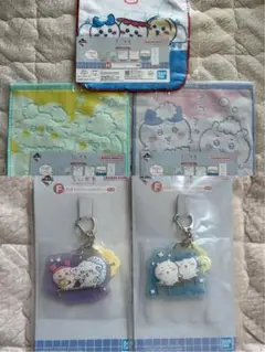 【ちいかわの湯】5点セット⭐︎タオル+ラバーチャーム