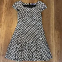 BURBERRY BLUE LABEL 半袖チェックミニワンピース 38