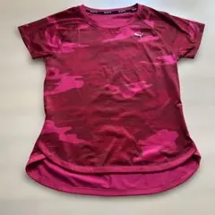 PUMA DRYCELL ピンクカモフラージュトップス
