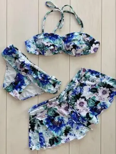 PEAK&PINE 花柄水着 ビキニ ブルー 9Mのサムネイル