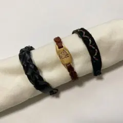 革ブレスレット3本セット　イタリアにて購入
