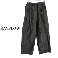 BAYFLOW ベイフロー　カジュアルパンツ カーキ レディース　Sのサムネイル