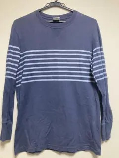 LOOPWHEELER ネイビー ストライプ Tシャツ Mのサムネイル
