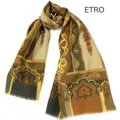 エトロウールシルクストール　美品