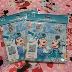 ディズニーシー　25周年　ウォッシュタオル　新品　2枚のサムネイル