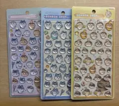 ちいかわ ボンボンドロップシール ハチワレうさぎ みんな集合 3種類各1点