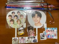 なにわ男子 長尾謙杜 ちびぬい うちわ 銀テ ましかくフォト