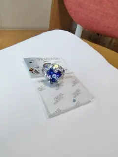 Swarovski 　ブルー系リング