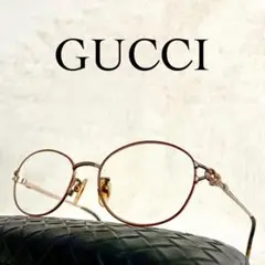 未使用　美品　ヴィンテージ　GUCCI　グッチ　18金張　眼鏡フレーム　メガネ 2025年最新】（中古）(グッチ)GUCCI メガネフレーム [中古]の