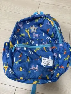 kidsForet リュック　アニマル柄　ブルー　サイズL